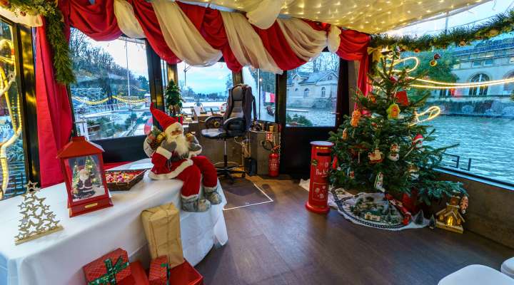 Animation - le traineau flottant du Père Noël