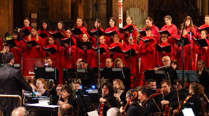 Concert avec 80 choristes à la cathédrale de Metz