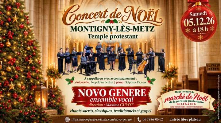 Concert de Noël au temple de Montigny-lès-Metz