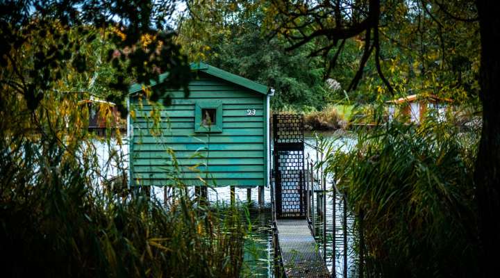 Étangs de Hoste et leurs cabanons