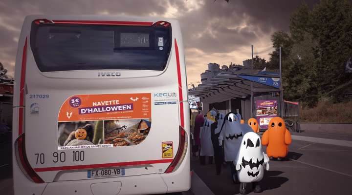 Navette d'Halloween pour le parc animalier de Sainte-Croix