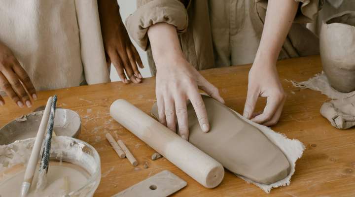Atelier adulte - fleurs en céramique