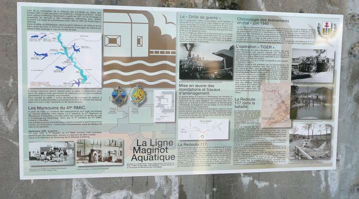 Route de la ligne maginot aquatique - mémorial redoute 117