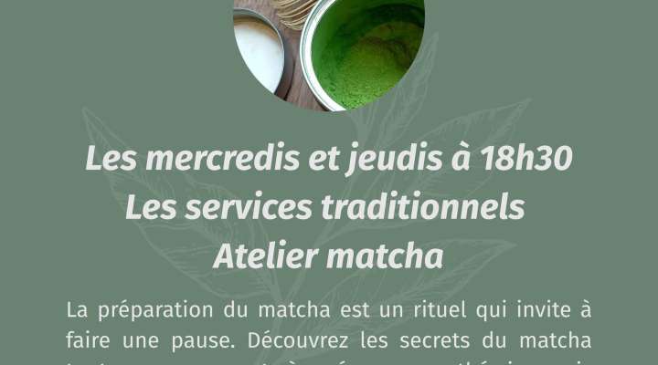 Atelier - Utilisation des services à thé traditionnels