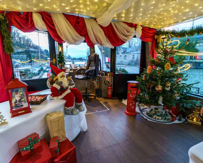 Inspire Metz Animation - le traineau flottant du Père Noël