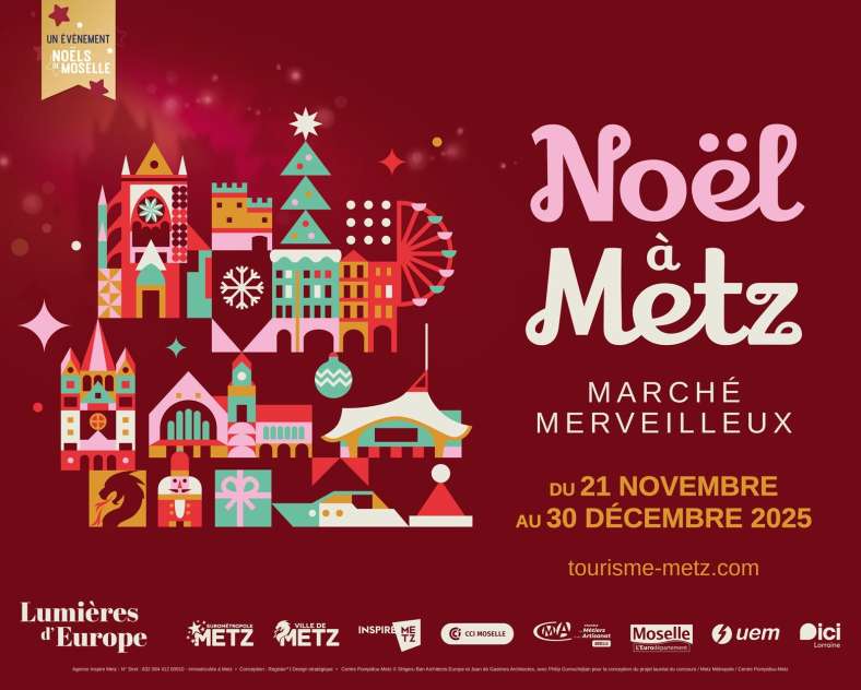 DR - source Ville de Metz Marché de Noël à Metz - le village des traditions