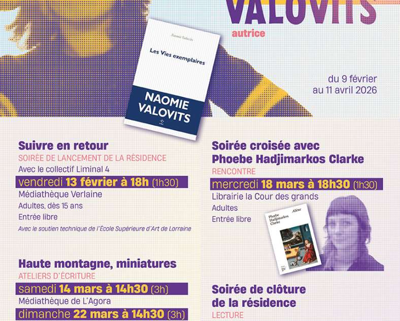 DR - source Ville de Metz Littérature - Résidence Poursuite : Naomie Valovits