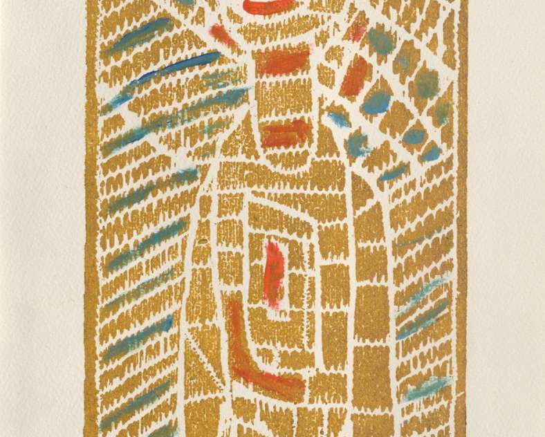 Bois gravé, juillet 1996, Baslieux © Jean-Luc Kaucic Jean Vodaine, explorateur de formes