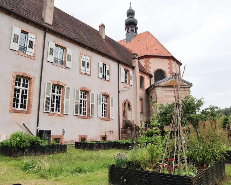 TSMS - A. Muller Village de Saint-Quirin - le jardin de curé