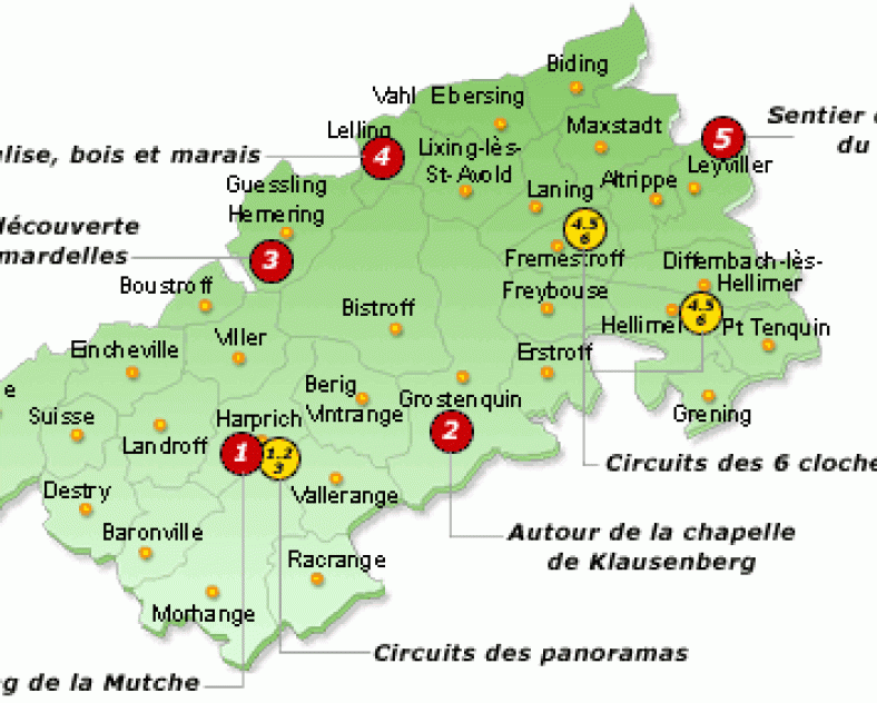 CIRCUIT VTT DES 6 CLOCHERS - FREMESTROFF- HELLIMER