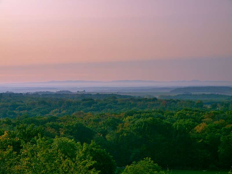 Emmanuel Stourm La Porte du Saulnois depuis les étangs de la Tensch