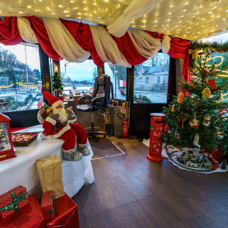 Inspire Metz Animation - le traineau flottant du Père Noël