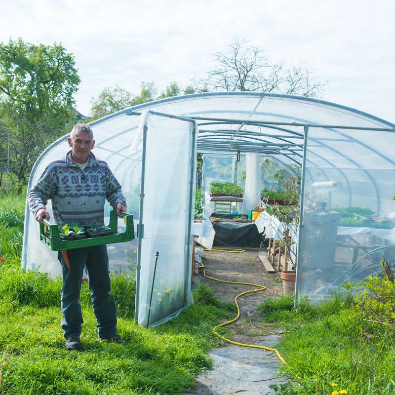 Gilles Dorschner Jardin bio de l'Arc-en-Sol