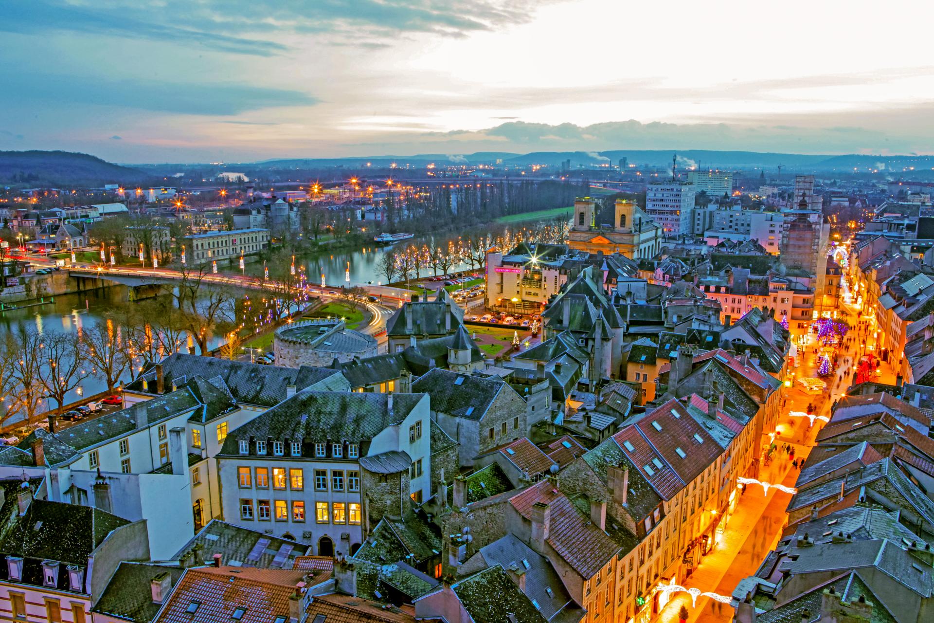Thionville vue du ciel