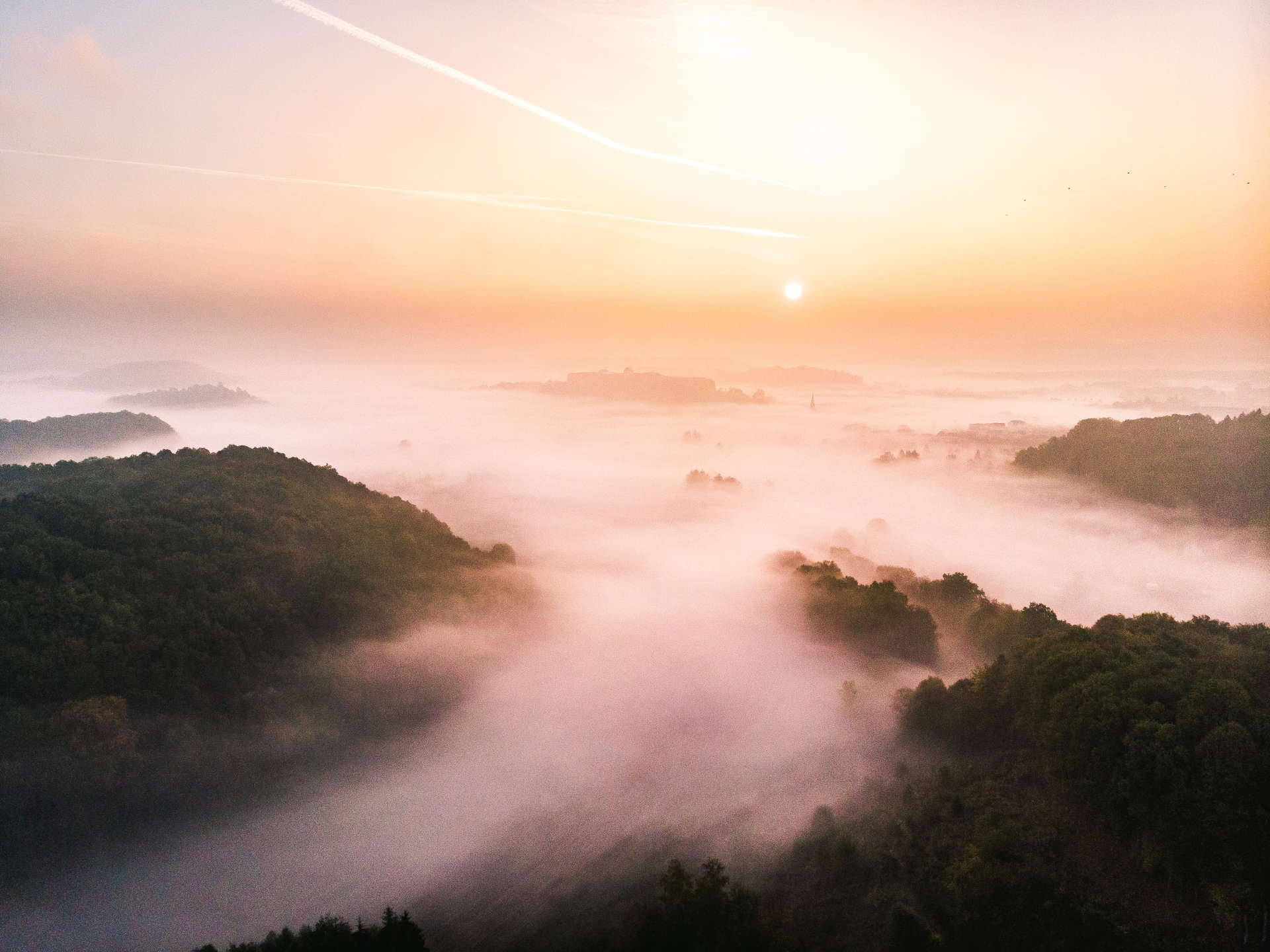 Citadelle de Bitche dans la brume