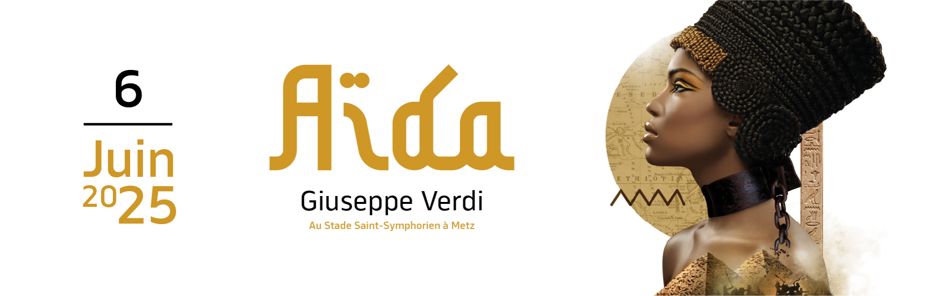 Opéra Aïda, de Giuseppe Verdi, au Stade Saint-Symphorien de Metz