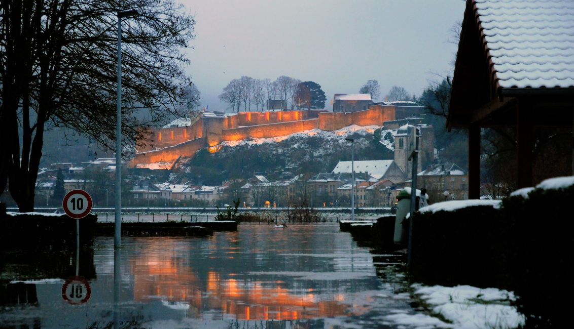 Sierck sous la neige