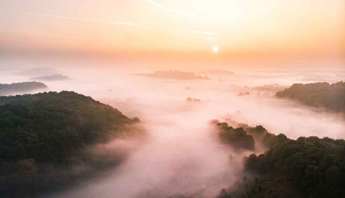 Citadelle de Bitche dans la brume