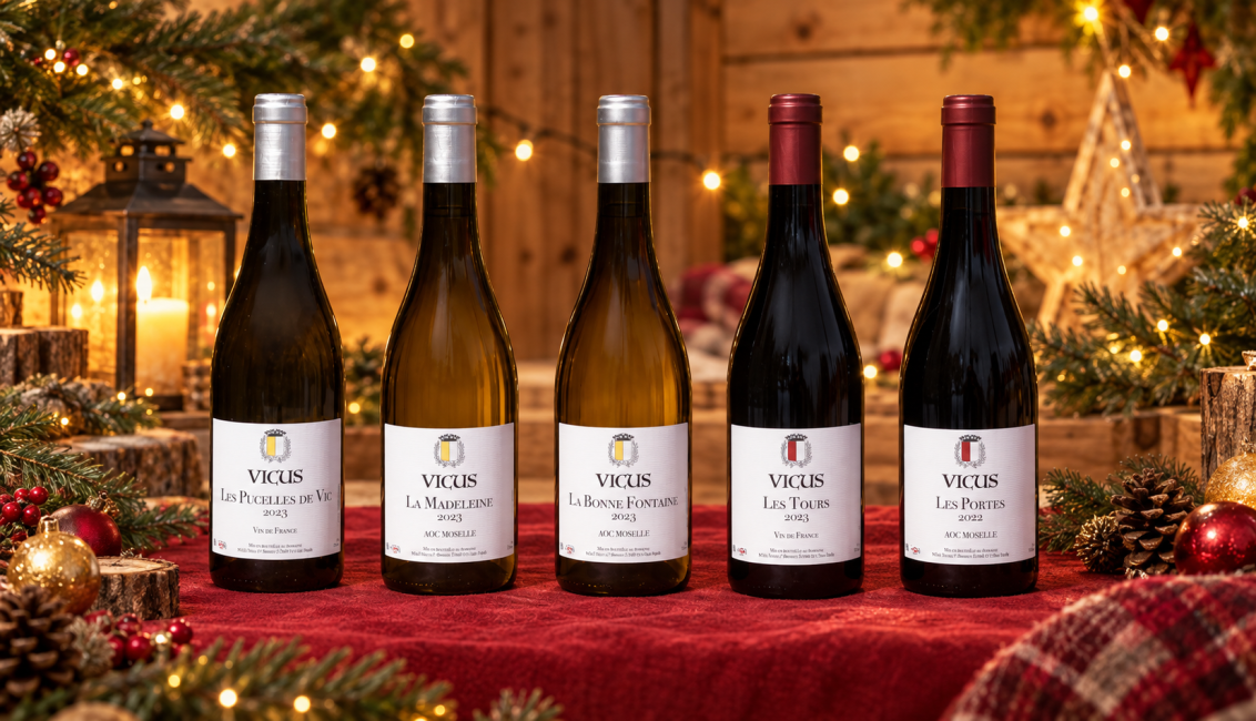 5 bouteilles du domaine de vicus