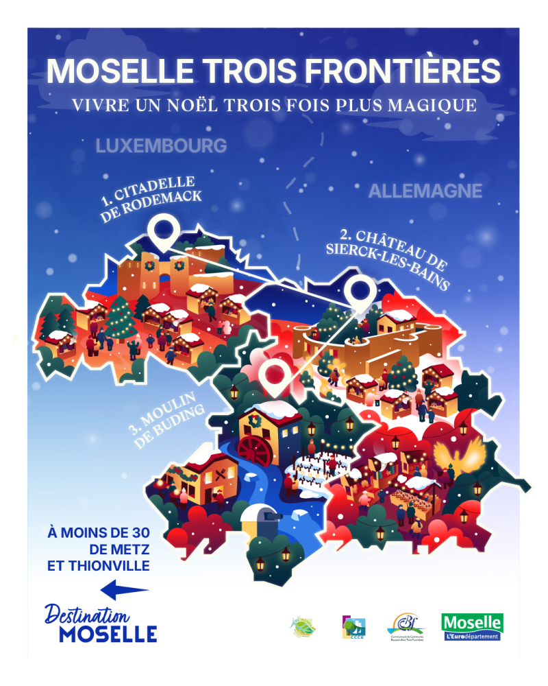 carte de la moselle 3 frontieres