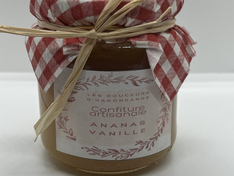 Confiture artisanale d’ananas aromatisée à la vanille